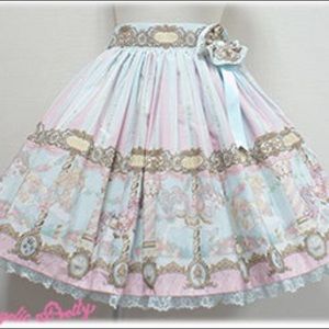 SOLD Angelic Pretty Day Dream Carnival Lolita Skirt in Sax
